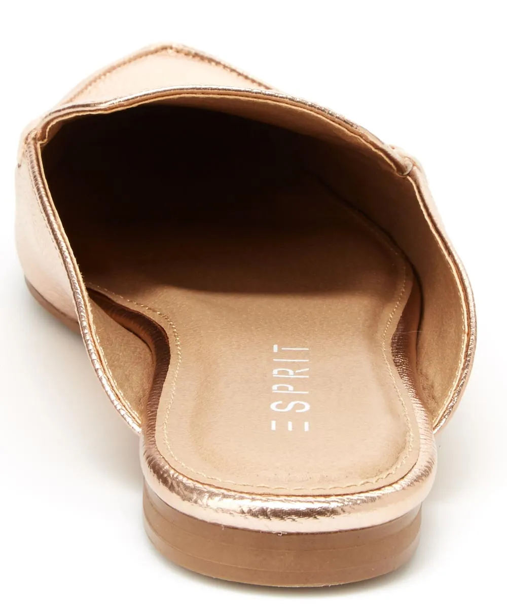 Esprit Women's Mia Memory Foam Slip On Pointed Toe Flat Mule