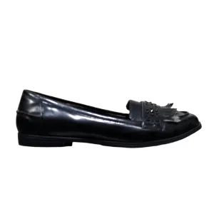 F&F Tesco Black Patent Leather Motionflex Loafers Size UK 5 / EU 38 / US 7