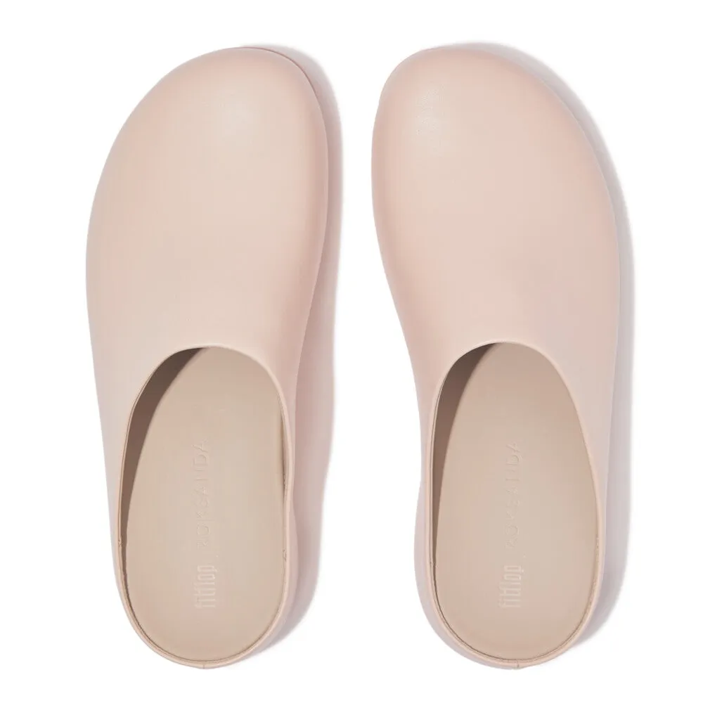 Fitflop Shuv x Roksanda Leather Clog Oyster Sand