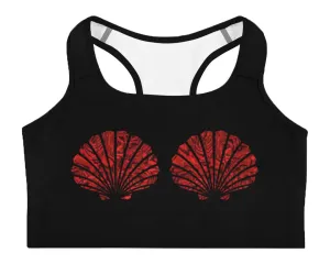 Flame Mermaid Shell Sport Top