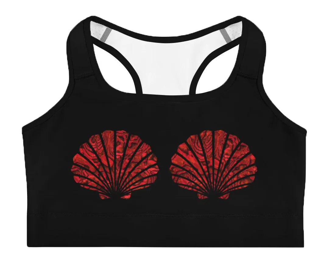 Flame Mermaid Shell Sport Top