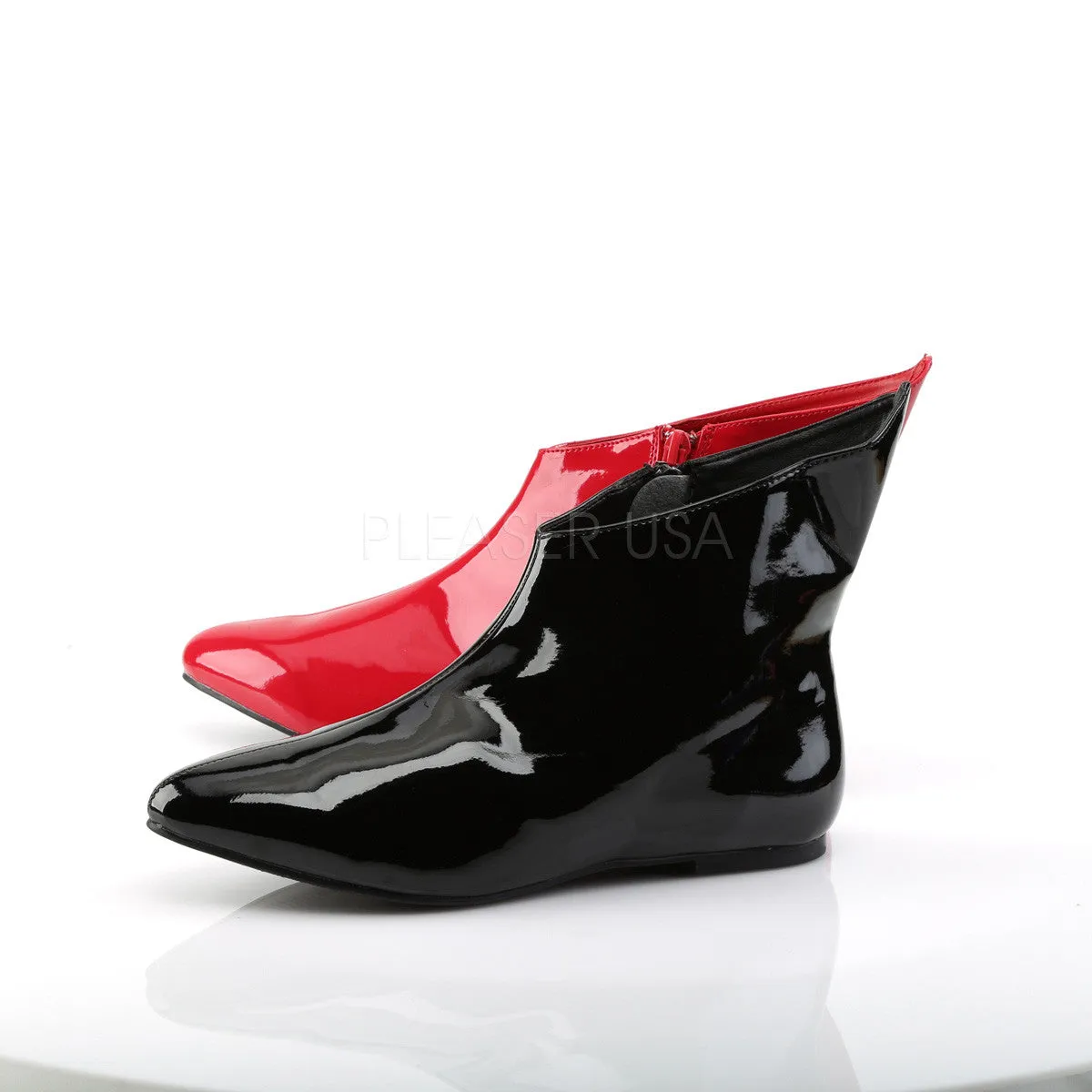 Funtasma VAIL-152HQ Black and Red Villain Boots