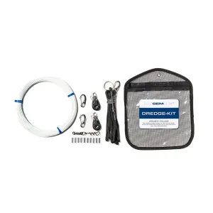 Gemlux Dredge Rigging Kit | Line Length 50 Yards | 400 lbs | For Boats