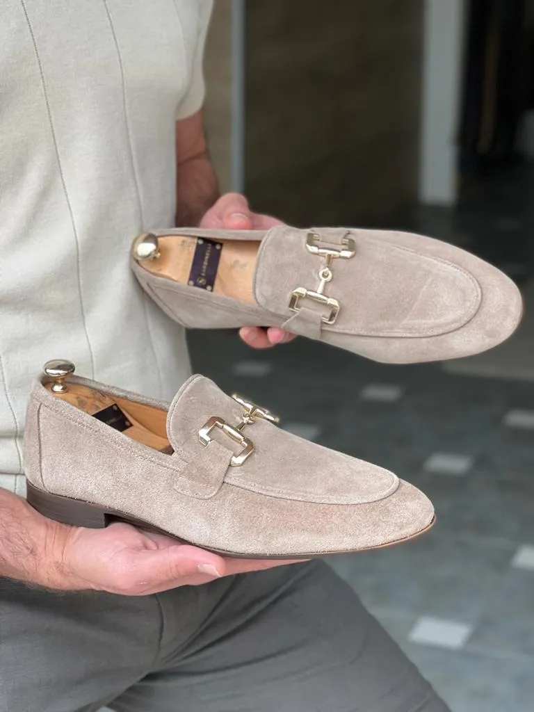 GentWith Tampa Beige Suede Loafers - GENT WITH