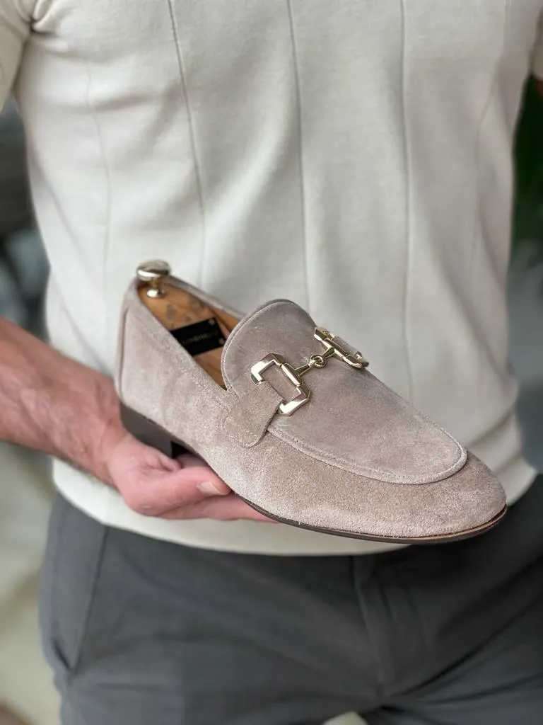 GentWith Tampa Beige Suede Loafers - GENT WITH