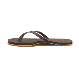 Hari Mari Women's Meadows Espresso Size 8 Memory Foam Arch Support Flip Flops