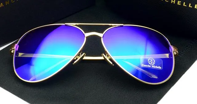 High Quality Pilot Sunglasses for Women with Polarized UV400 Mirror Lens