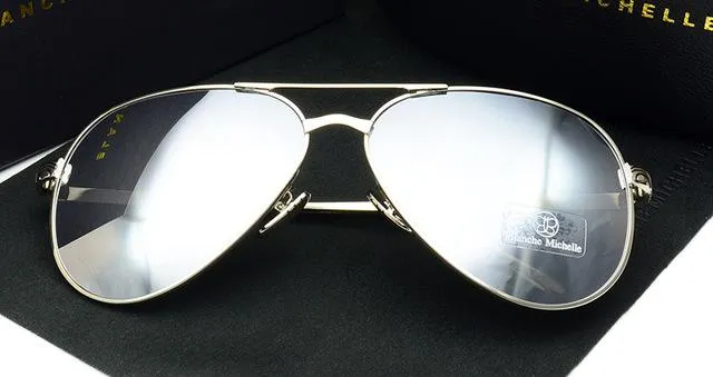 High Quality Pilot Sunglasses for Women with Polarized UV400 Mirror Lens