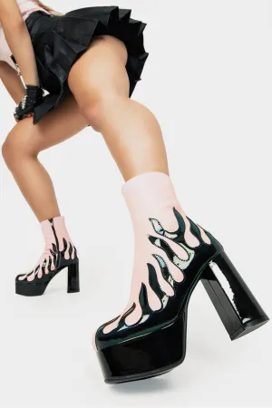 High Voltage Platform Ankle Boots