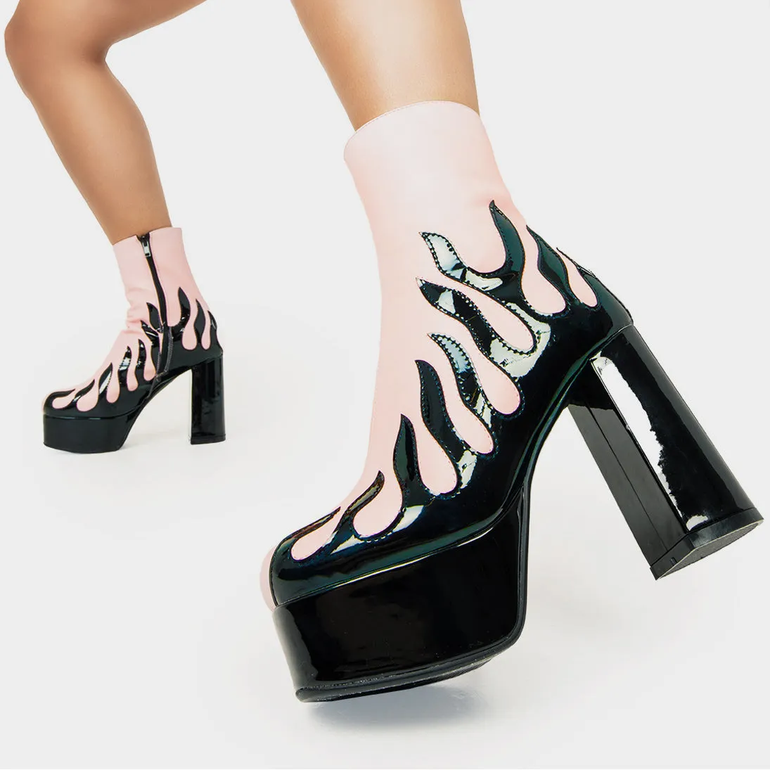 High Voltage Platform Ankle Boots