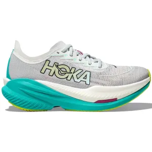 Hoka Women's Mach X 2 Running Shoes Frost / Electric Aqua