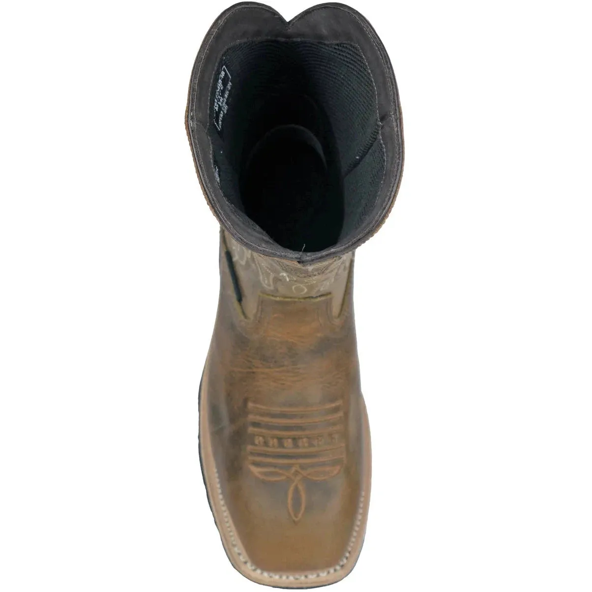 Hoss Men's Brisbee Comp Toe Waterproof Western Work Boot- Brown- 94050