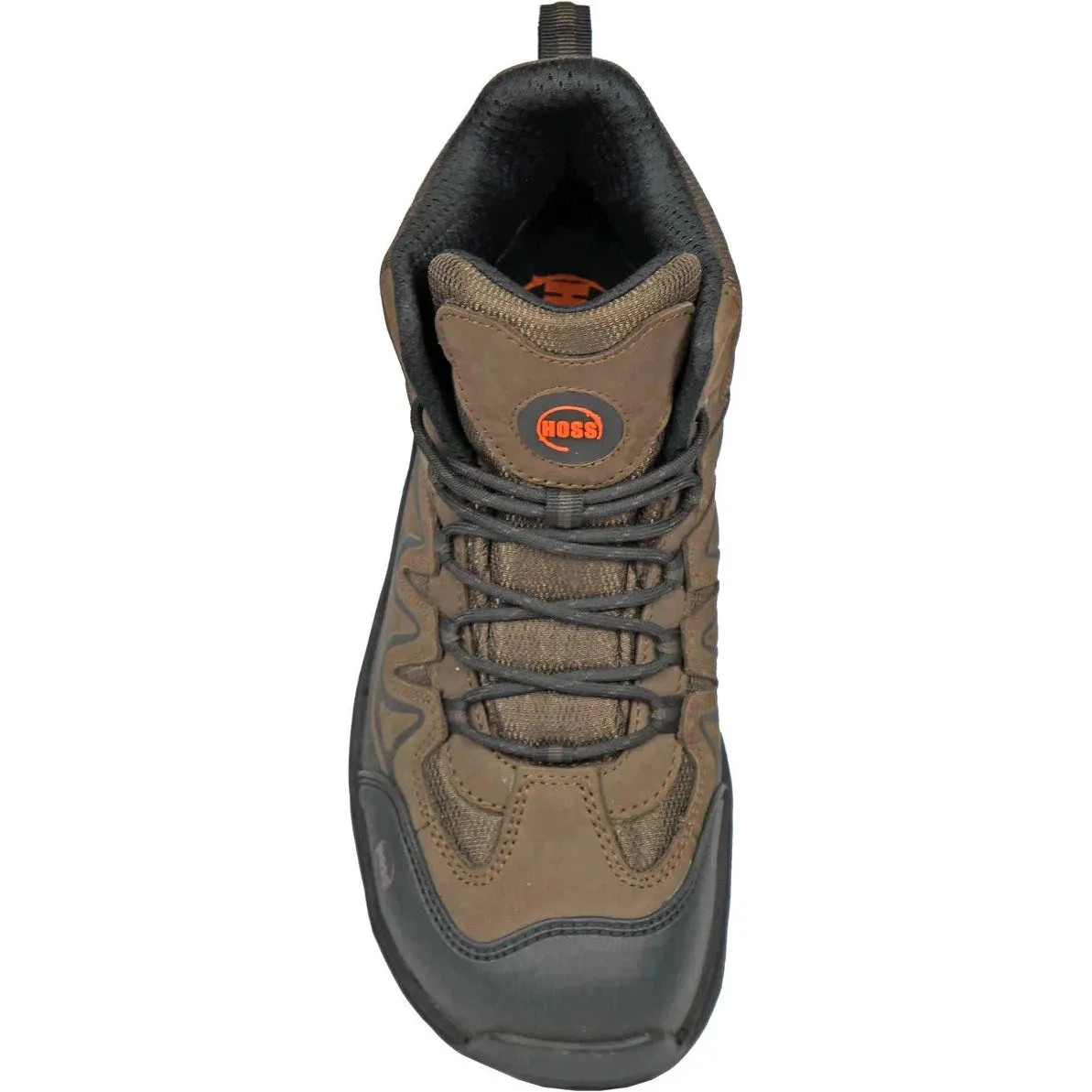Hoss Men's Eric Hi Oblique Toe Slip Resist Work Shoe - Brown 50239