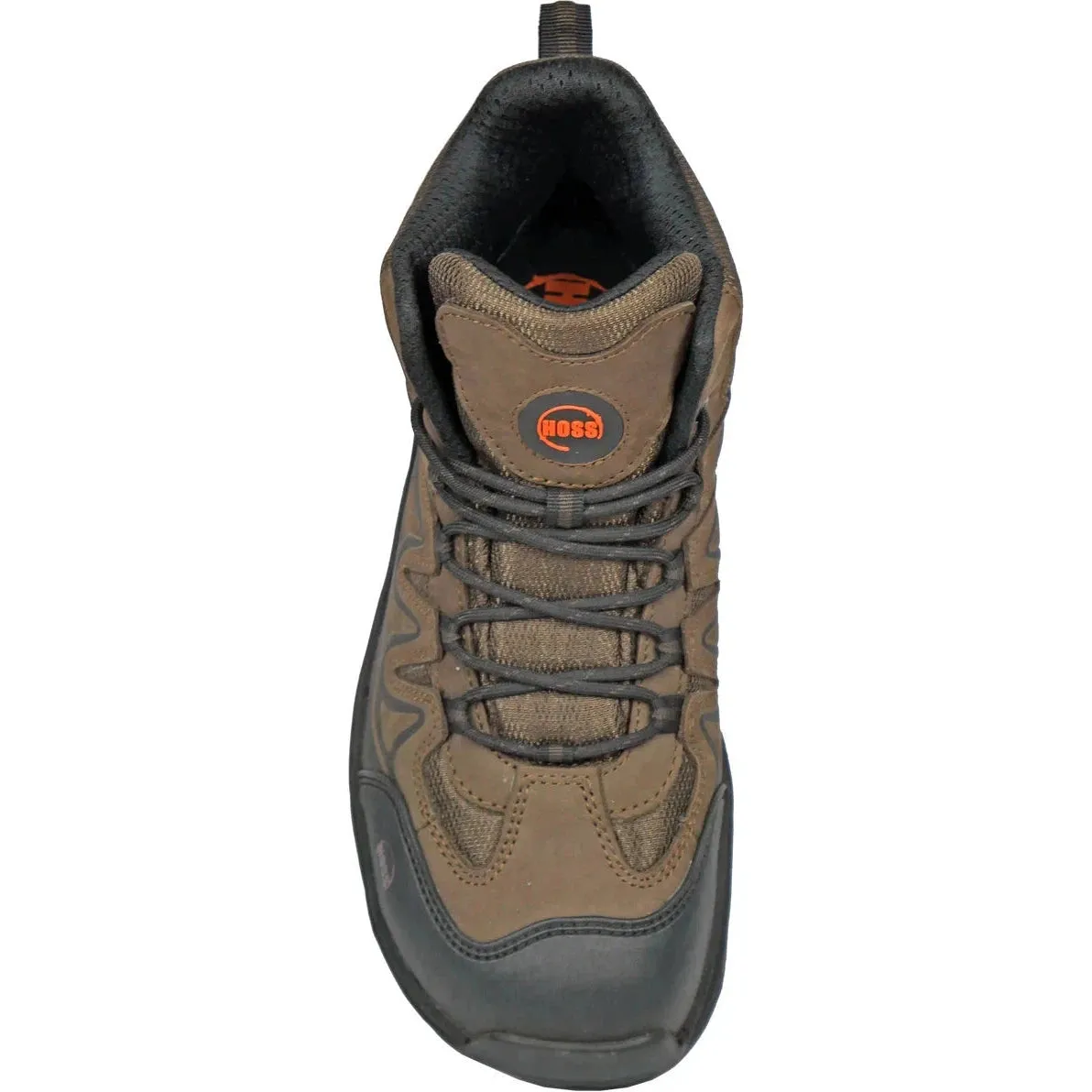 Hoss Men's Eric Hi Soft Toe Slip Resistant Work Shoe- Brown- 50250