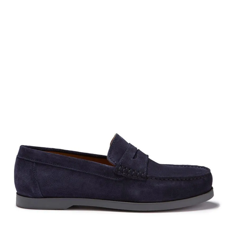 Hugs & Co Men's Luxury Leather Boat Loafer