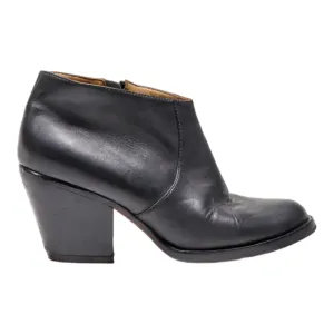 INCA Ankle Boots Black Leather Womens UK 4