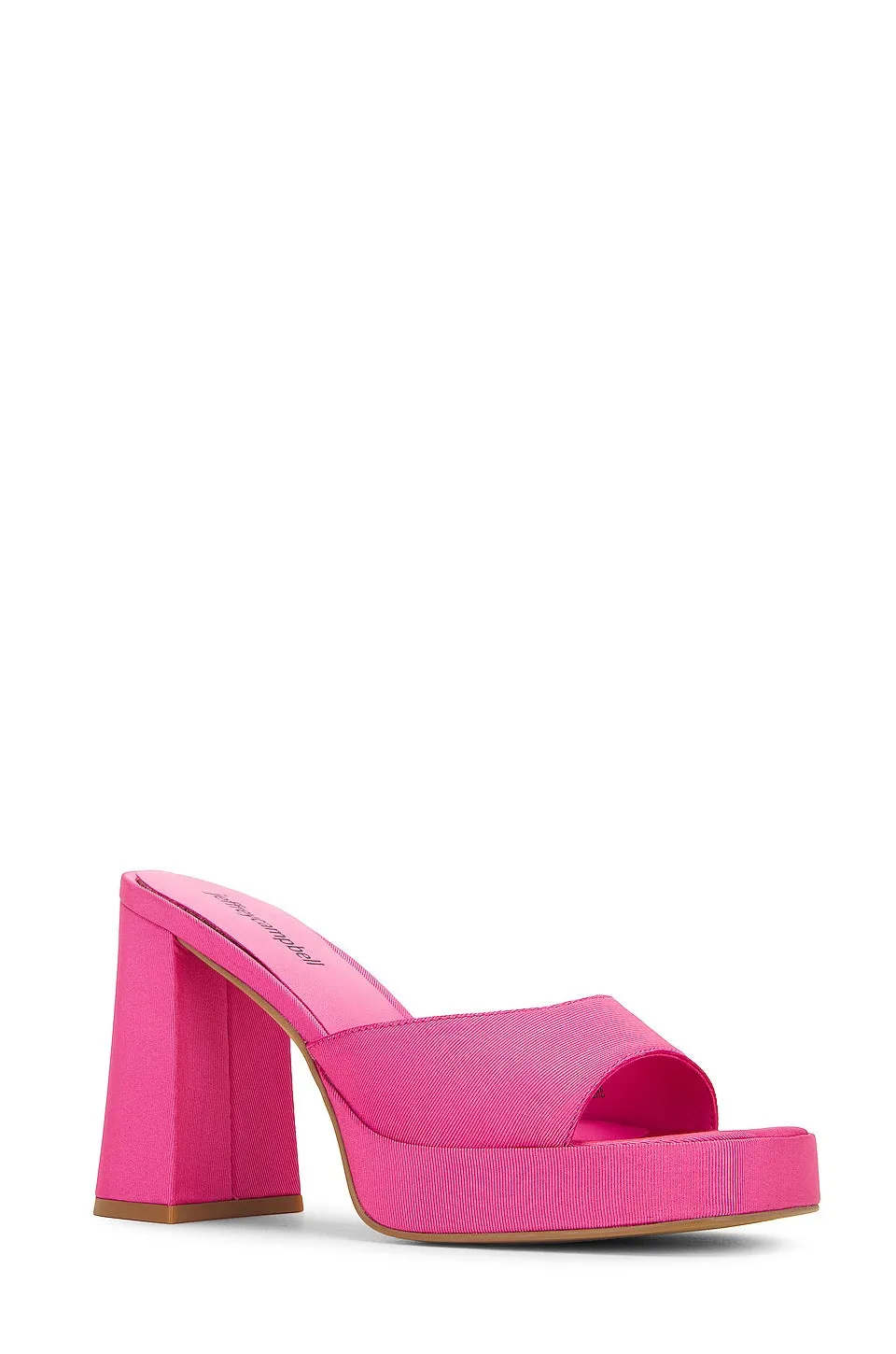 Jeffrey Campbell Ninety Platform Mule in Pink Faille