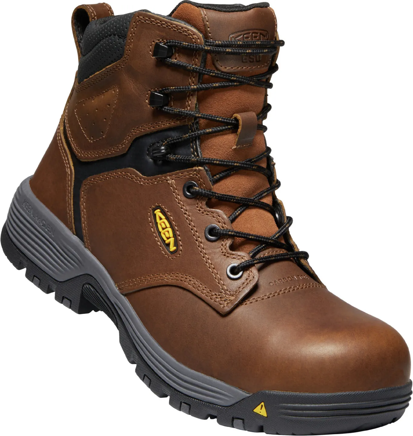 'Keen Utility' Men's 6" Chicago ESD Carbon Toe - Tobacco / Black