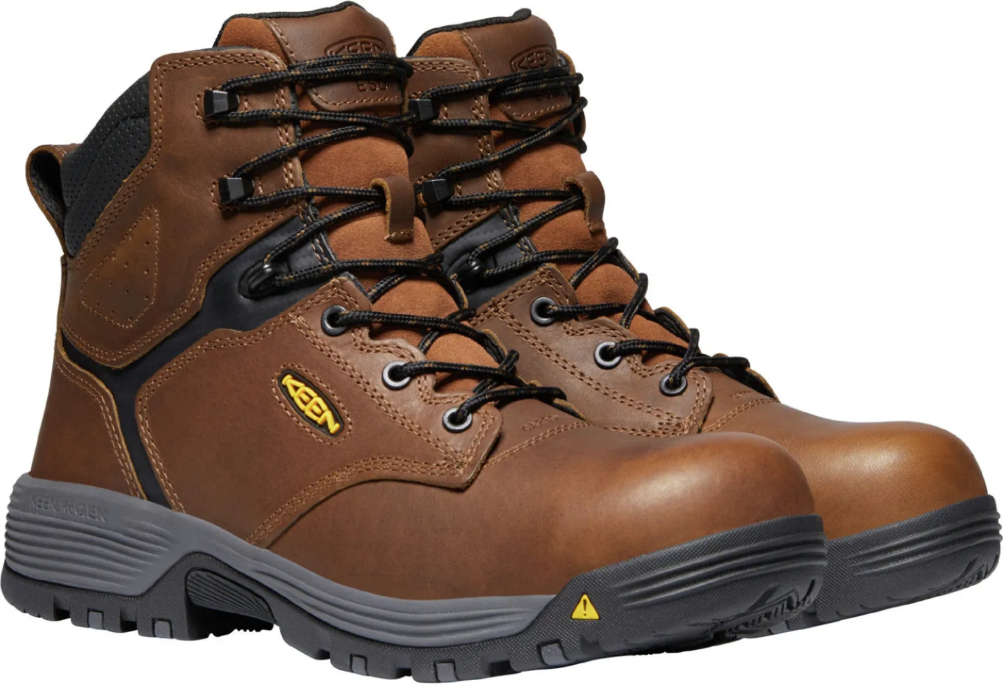 'Keen Utility' Men's 6" Chicago ESD Carbon Toe - Tobacco / Black