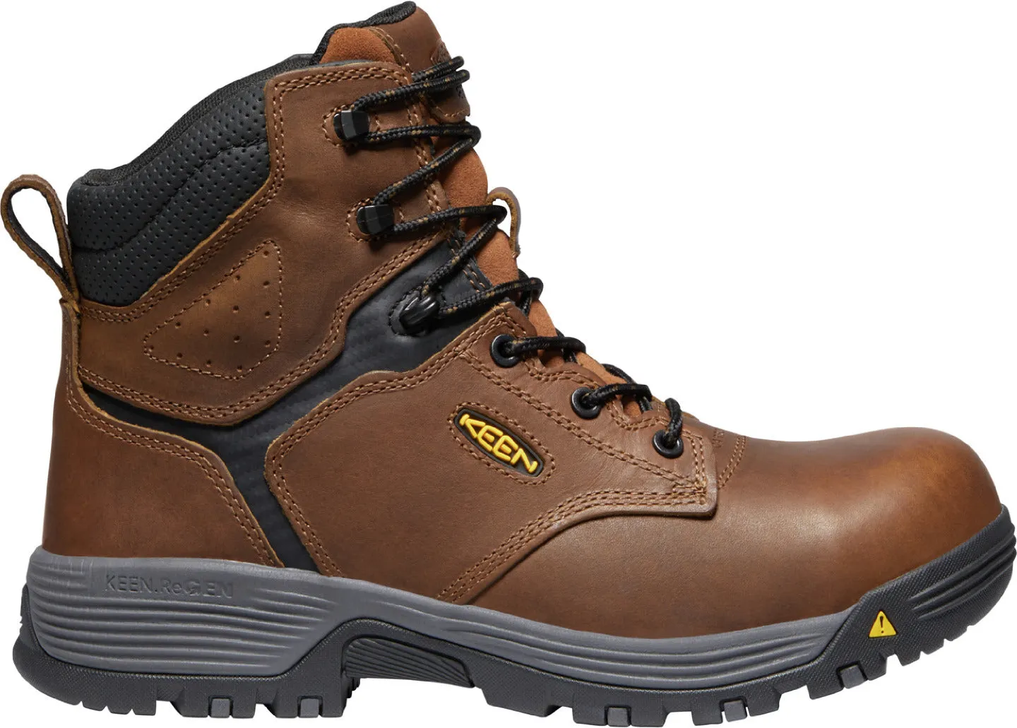 'Keen Utility' Men's 6" Chicago ESD Carbon Toe - Tobacco / Black