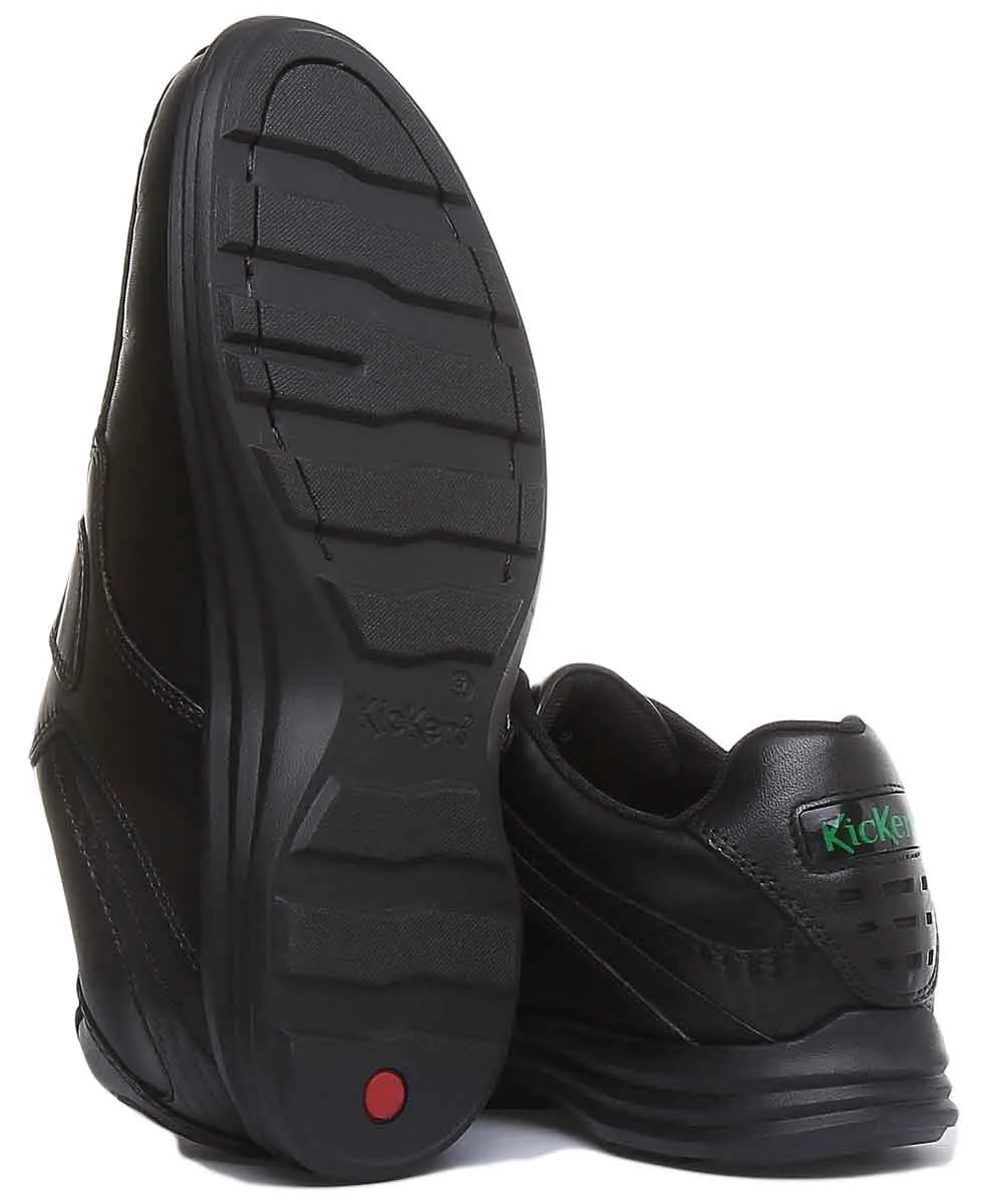 Kickers Reasan Velcro Strap In Black in Teen UK Size 3 - 6