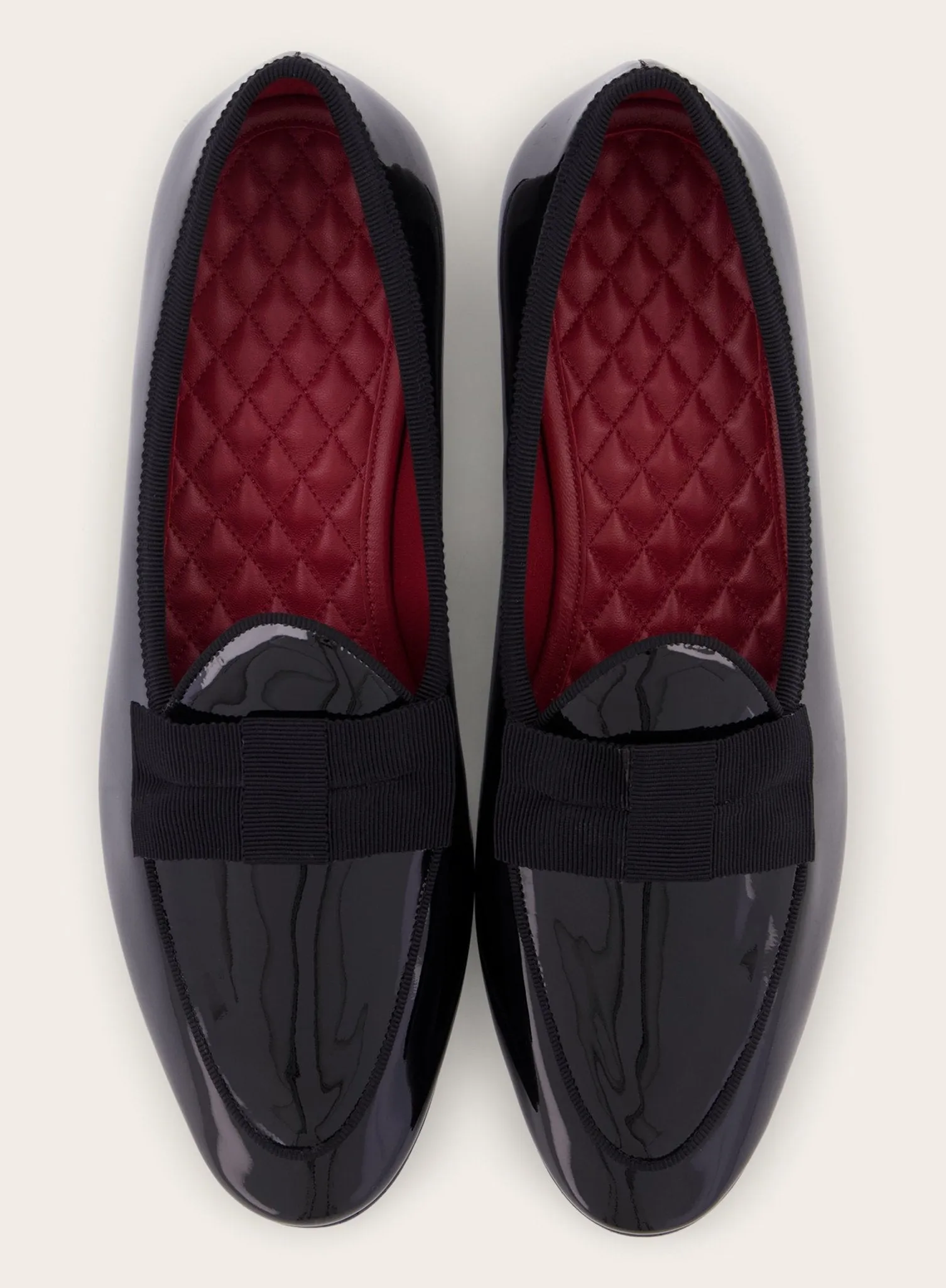 Lakleren loafers