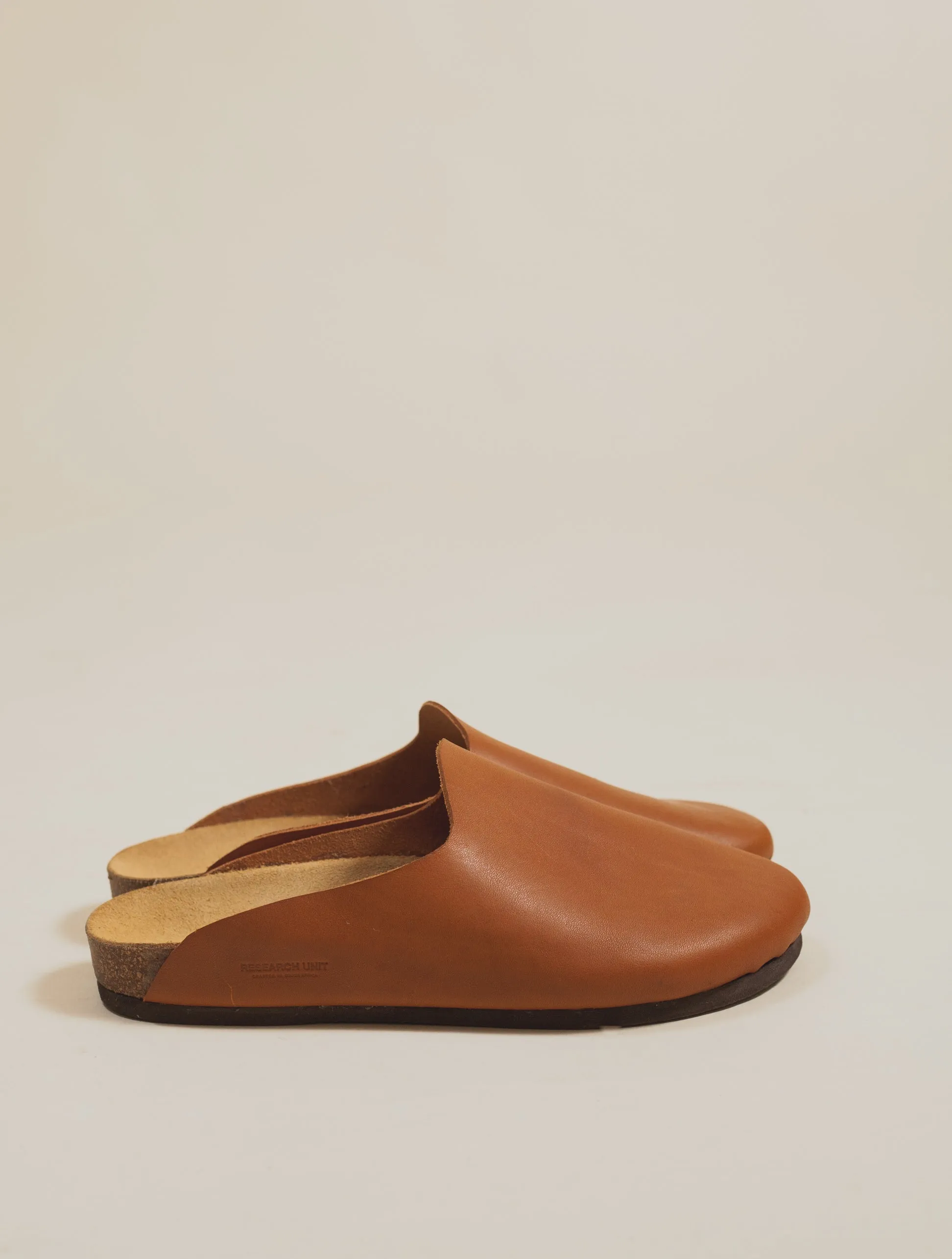Leather Mule Slip-on (Tan)