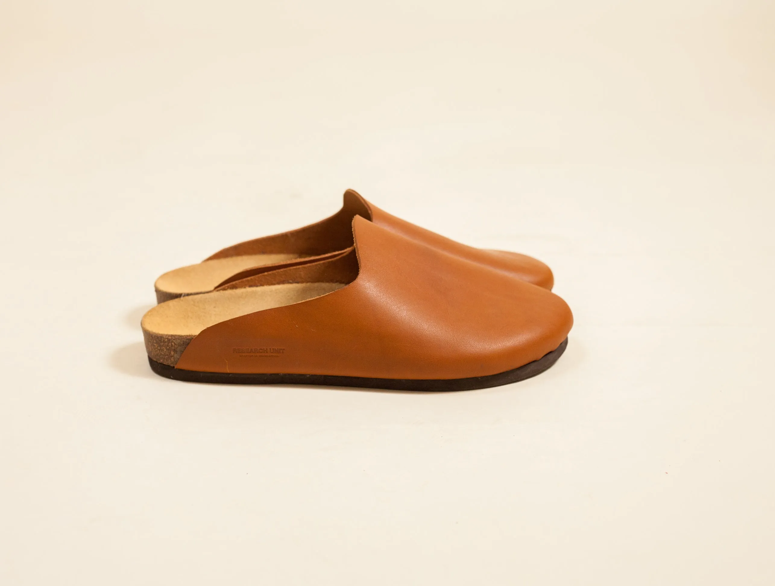 Leather Mule Slip-on (Tan)