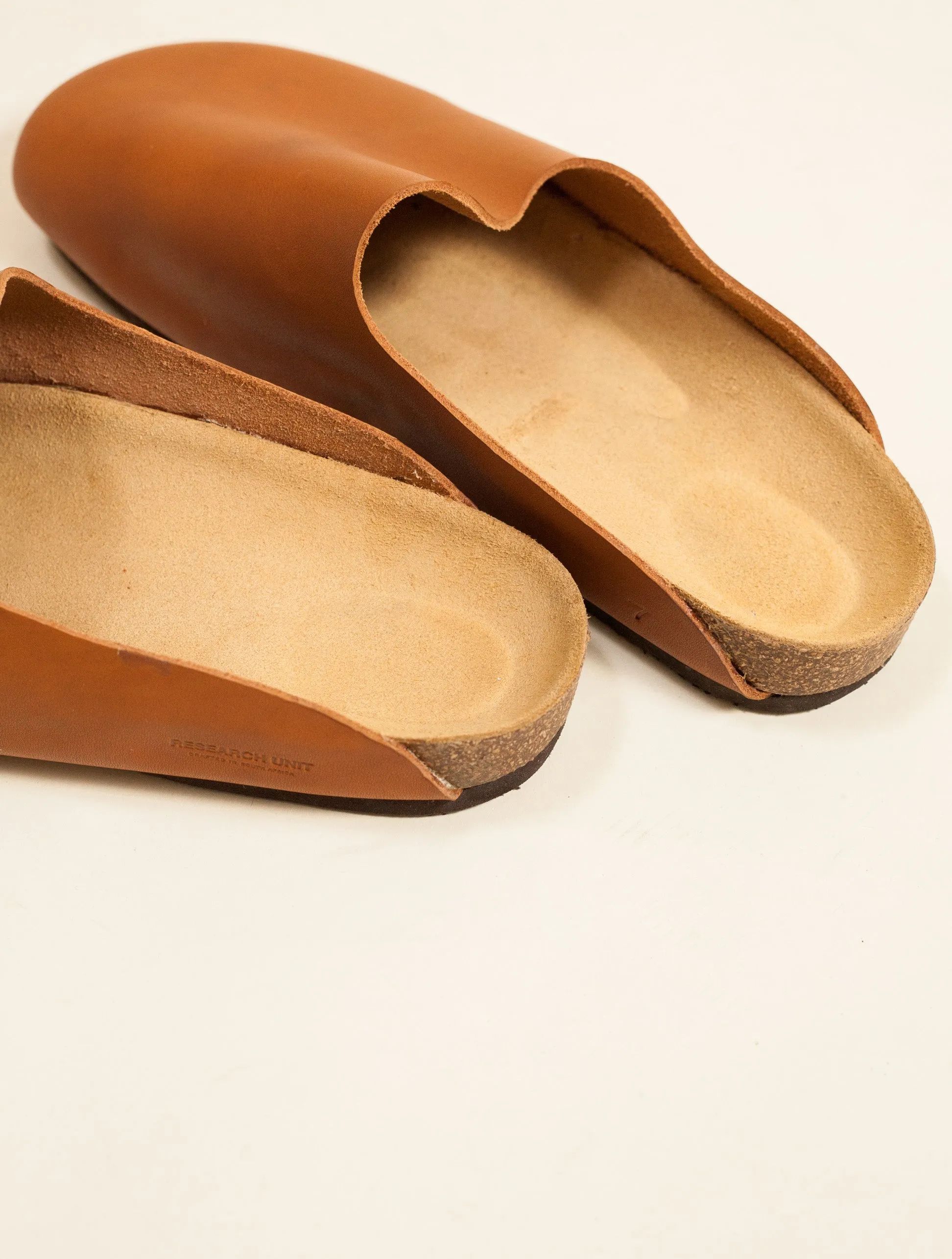 Leather Mule Slip-on (Tan)