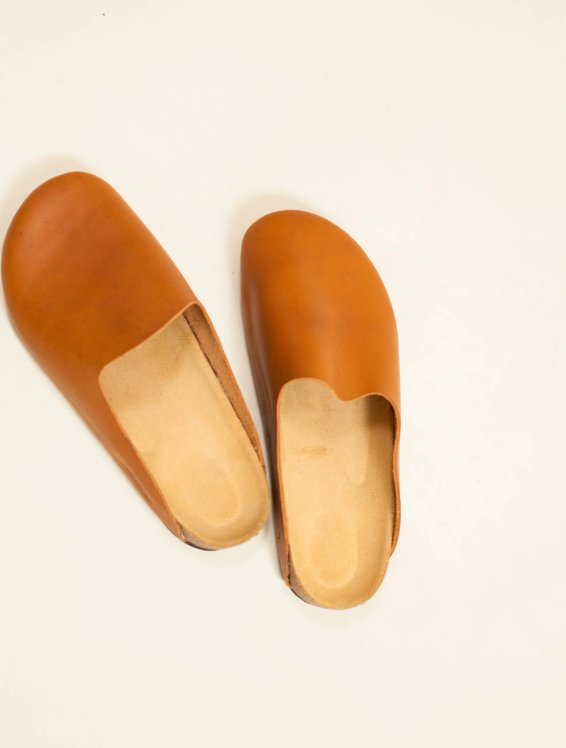 Leather Mule Slip-on (Tan)