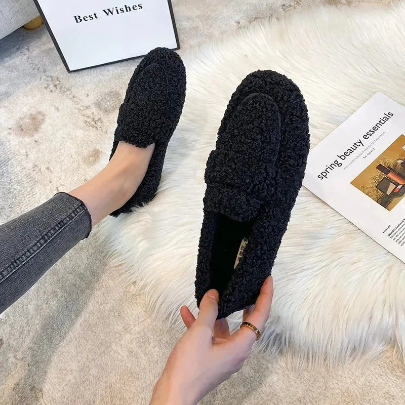 Luxury Lambswool Women's Loafers