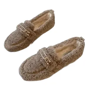 Luxury Lambswool Women's Loafers