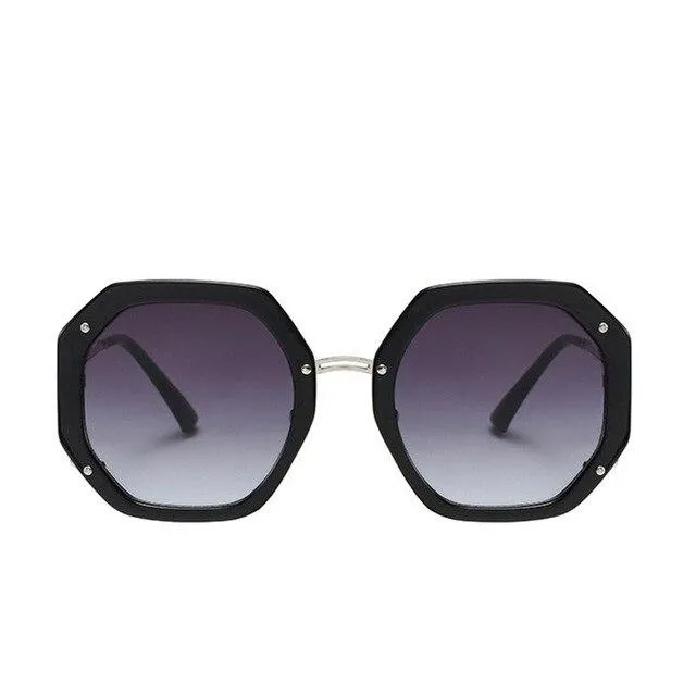 Luxury Retro Square Style Women's Gradient UV400 Sunglasses Eyewear