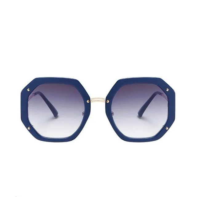 Luxury Retro Square Style Women's Gradient UV400 Sunglasses Eyewear