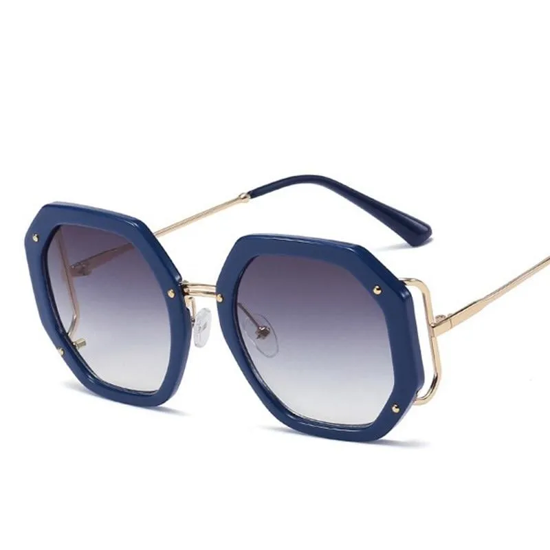 Luxury Retro Square Style Women's Gradient UV400 Sunglasses Eyewear