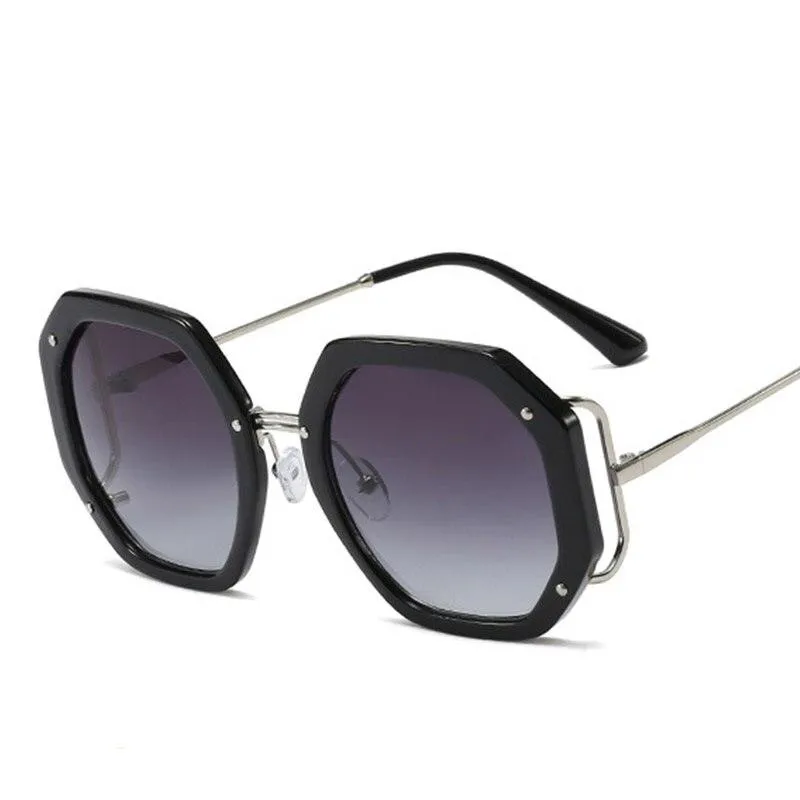 Luxury Retro Square Style Women's Gradient UV400 Sunglasses Eyewear