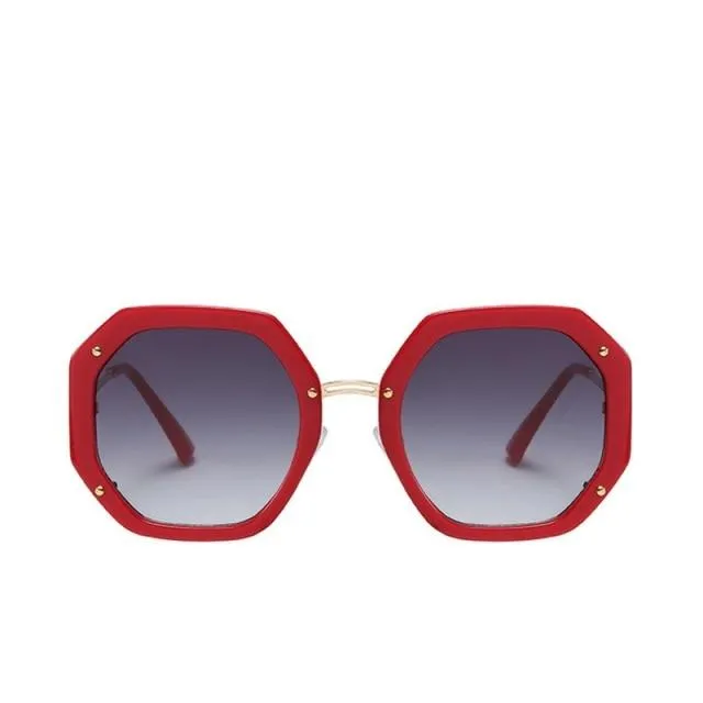 Luxury Retro Square Style Women's Gradient UV400 Sunglasses Eyewear