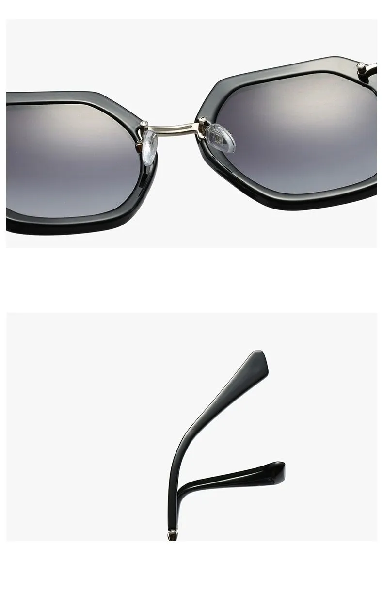 Luxury Retro Square Style Women's Gradient UV400 Sunglasses Eyewear