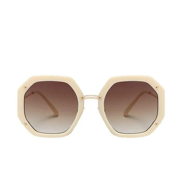 Luxury Retro Square Style Women's Gradient UV400 Sunglasses Eyewear