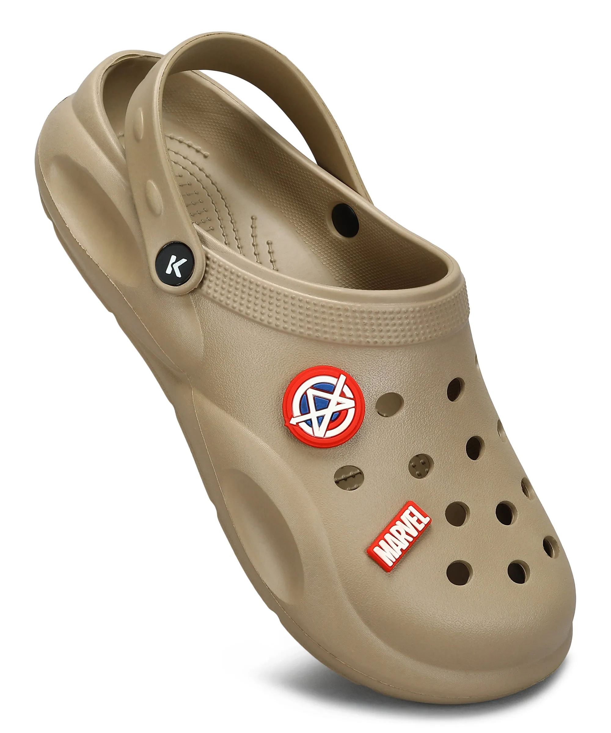 Marvel Captain America EVMK10923G Men's Casual Grey Clogs | Stylish Waterproof, Lightweight, Comfortable Clogs for Men with Durable Sole | Ideal for Outdoor Use