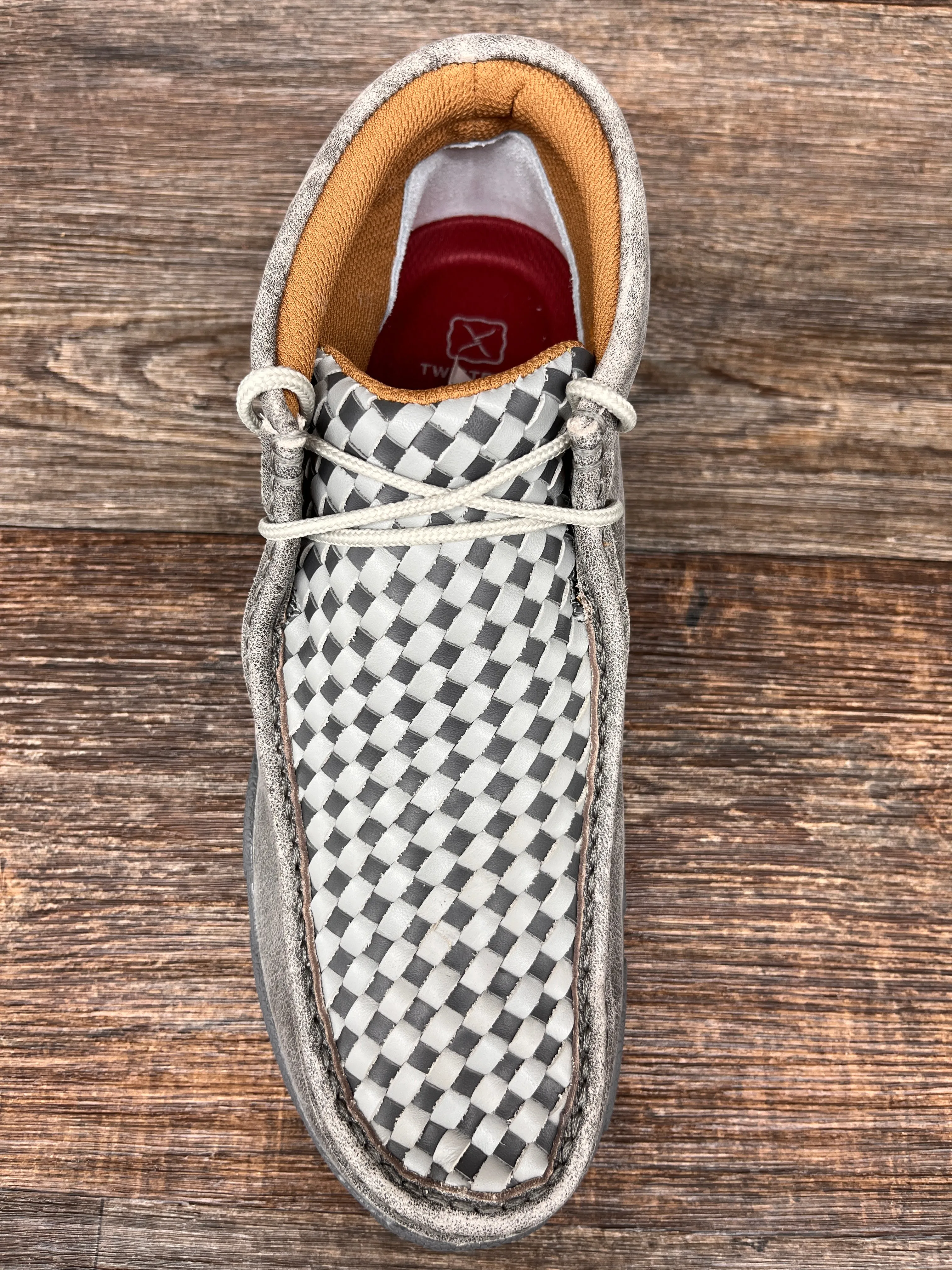 mdm0073 Men's Basketweave Lace Up Driving Moc by Twisted X