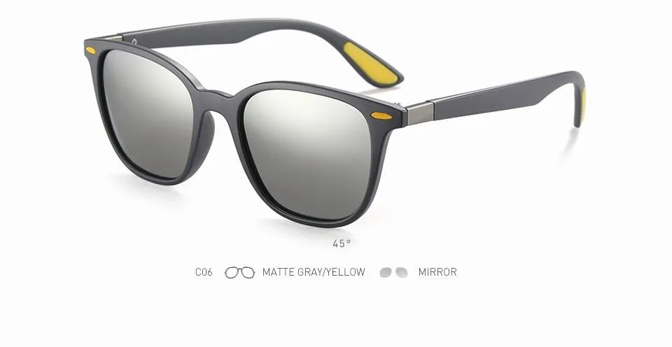 Men and Women Classic Design Polarized Square Frame Sungasses