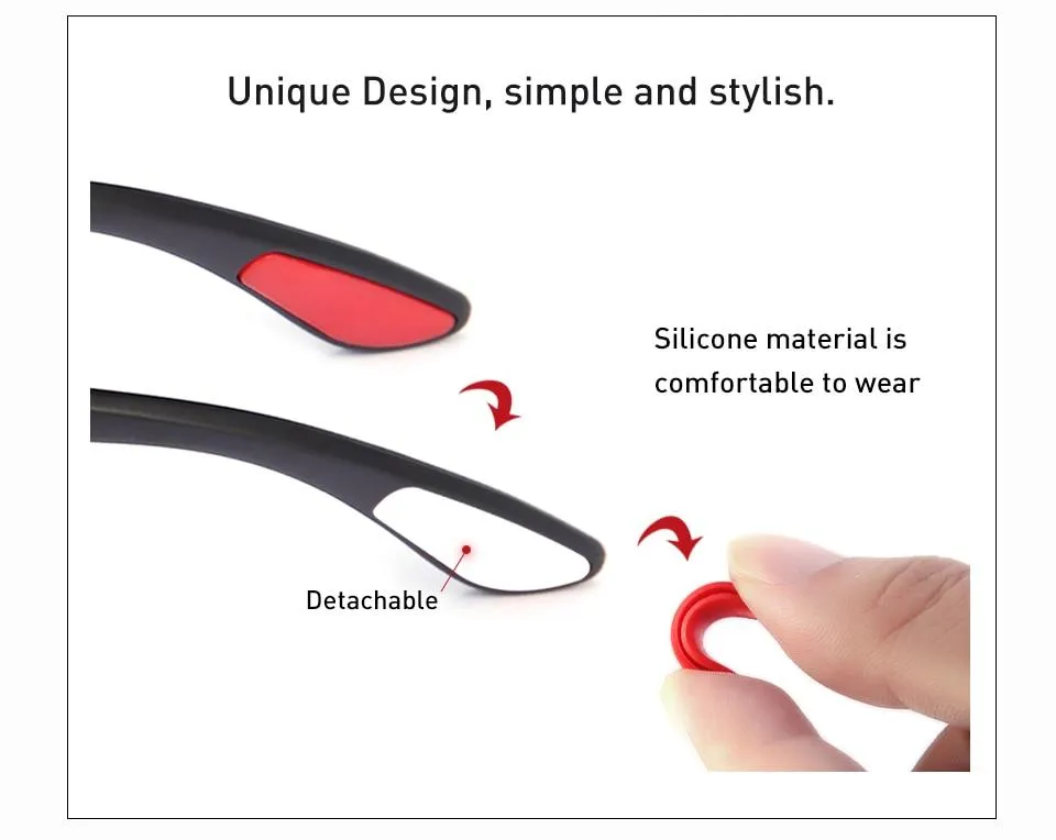 Men and Women Classic Design Polarized Square Frame Sungasses