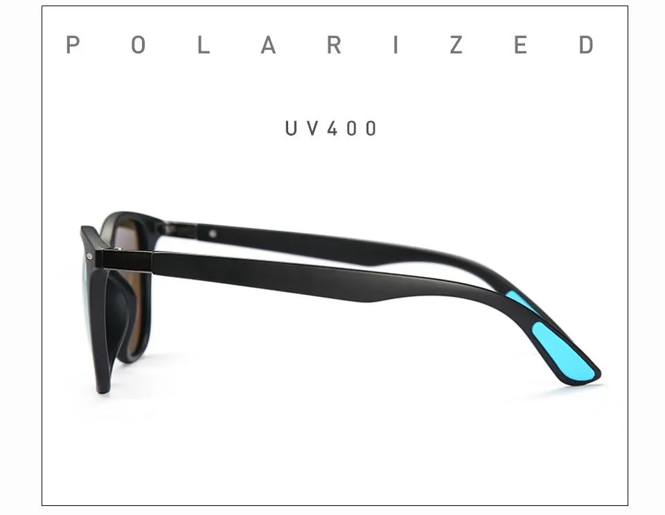 Men and Women Classic Design Polarized Square Frame Sungasses