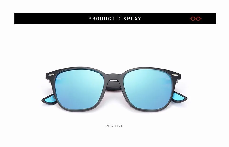 Men and Women Classic Design Polarized Square Frame Sungasses
