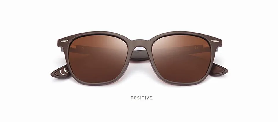 Men and Women Classic Design Polarized Square Frame Sungasses