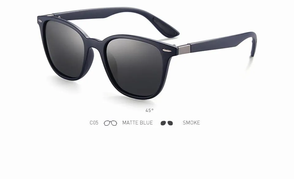 Men and Women Classic Design Polarized Square Frame Sungasses