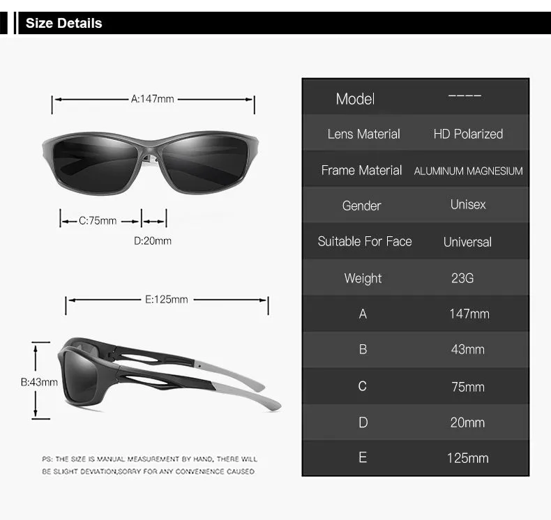 Men and Women Fashion Cycling Polarized UV400 Fishing Sunglasses