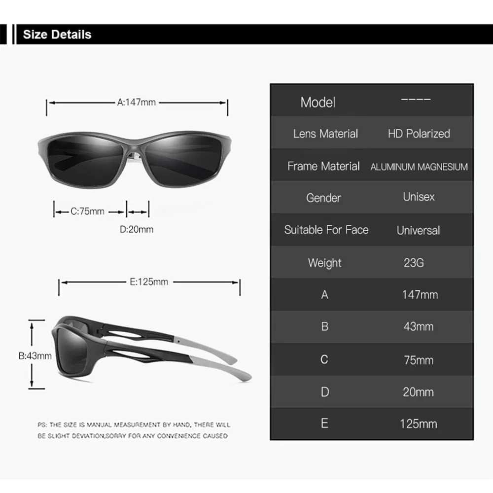 Men and Women Fashion Cycling Polarized UV400 Fishing Sunglasses