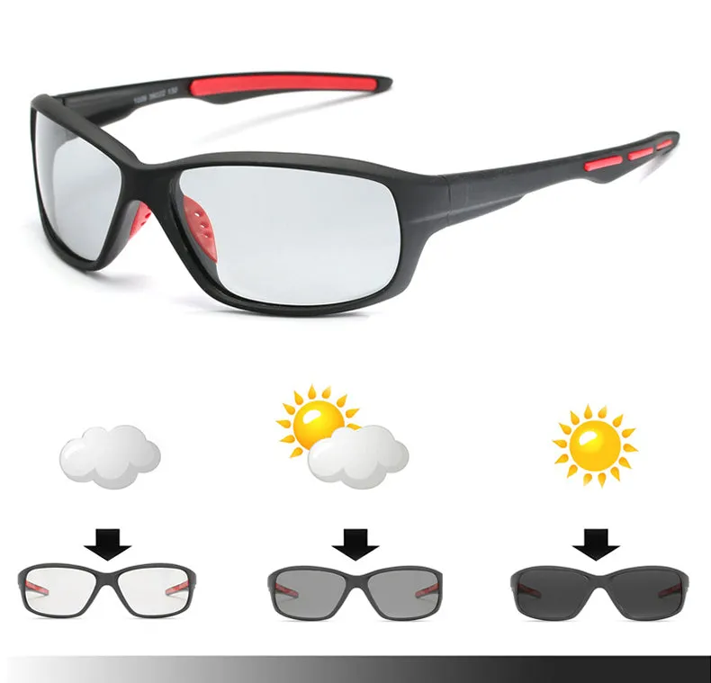 Men and Women Photochromic Polarized UV400 Cycling Sunglasses